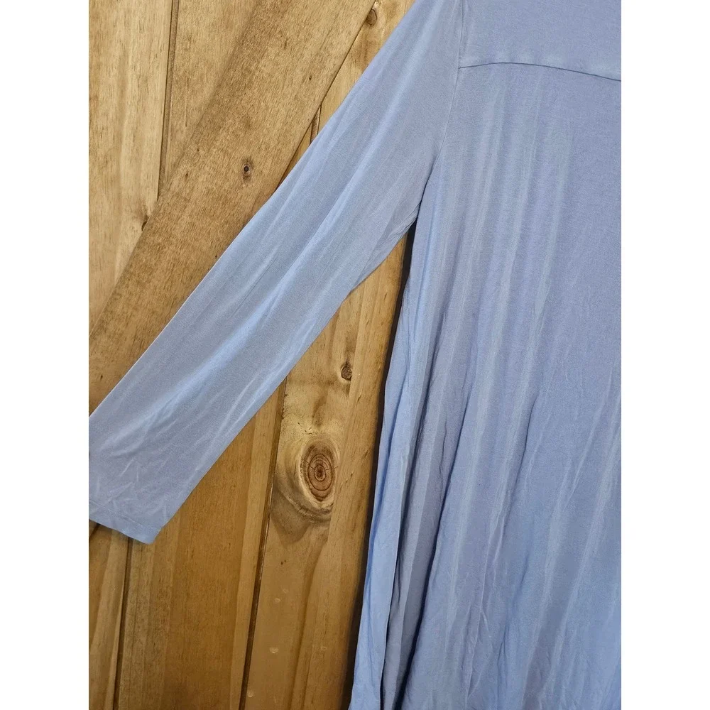 Soma Nightgown Women L Purple Cool Nights Long Sleeve Sleep Dress 570353635 #759